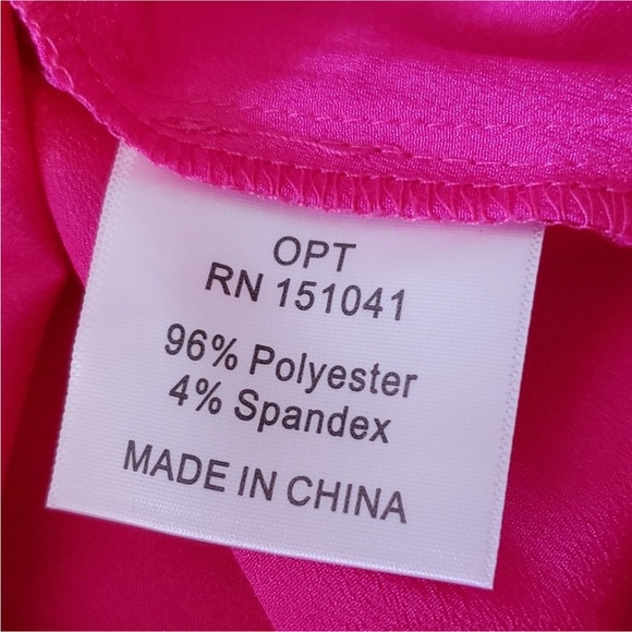 NWT o.p.t. Elegant One Shoulder Pink Dress - Picture 6 of 7